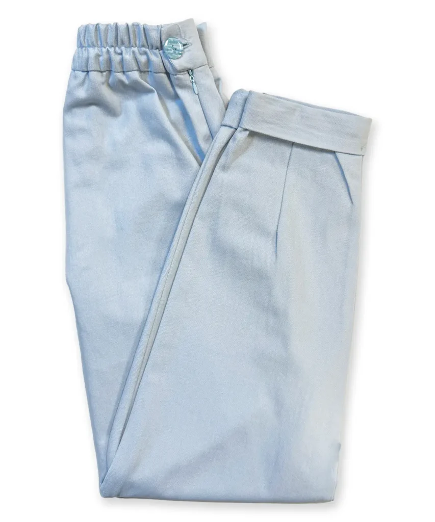 شلوار پاکتی کتان آتیلا آبی