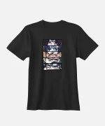 تیشرت مشکی نخ پنبه طرح انیمه