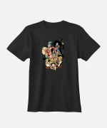 تیشرت مشکی نخ پنبه طرح انیمه