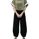 شلوار نخی مدل بلفی