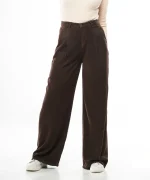 شلوار قهوه ای لایوسل مدل لی لی